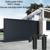 SongYung 6" Gate Roller Guide with L-Bracket, Universal Adjustable Gate