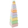 folia 3119 Cardboard Boxes in Square Design, in Pastel Colours,