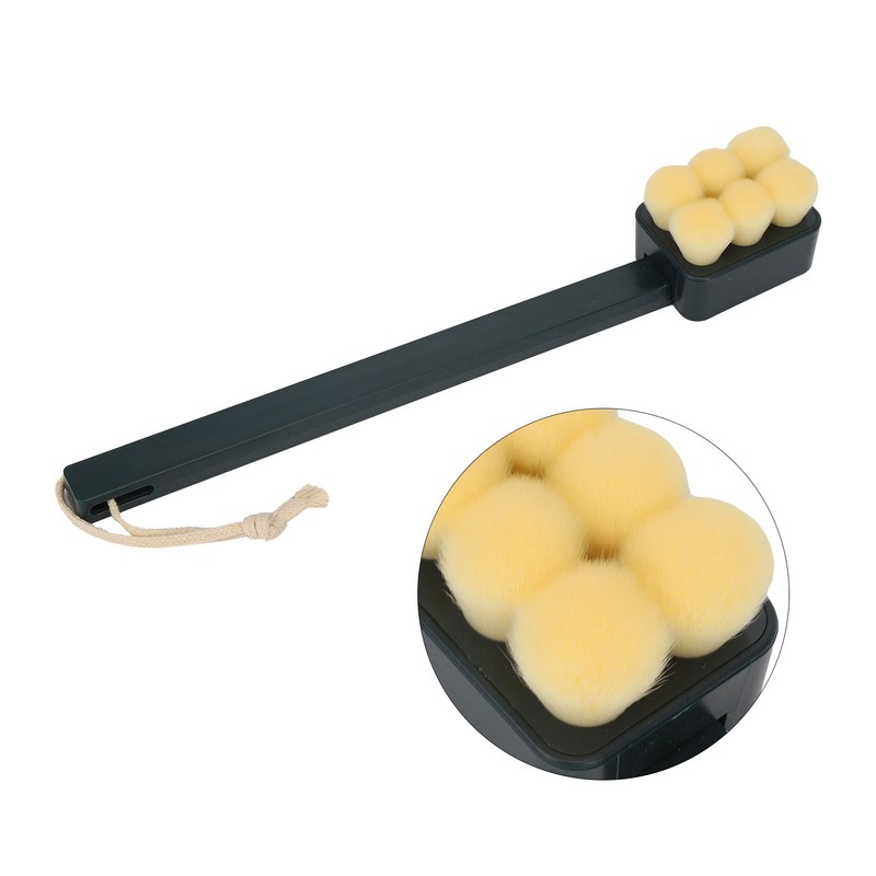 Shower Bath Brush Long Handle Removable Fine Fluffy Soft Scrubber