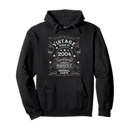 21st Birthday Retro Limited Edition Man Woman Vintage 2004 Pullover Hoodie