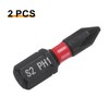 sourcing map 2pcs PH1 Phillips Screwdriver Bit 1/4" Hex Shank
