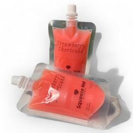 2-pack Squeezable Wax Melt Pouches - Fruity Delights | Highly Scented, Mess-Free, Long-Lasting Soy Wax | Home Fragrance for Warmers & Burners | Aromatherapy & Home Decor (Strawberry Shortcake)