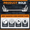 ECOTRIC Lower Radiator Core Support Skid Bar Plate Compatible with