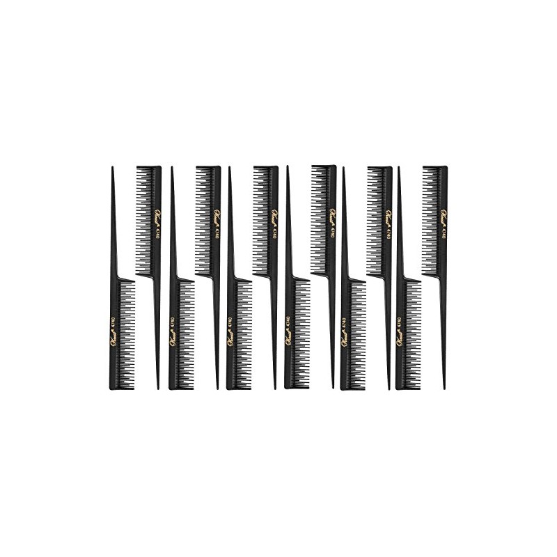 Barber Beauty Hair Krest 4740 8" Rattail Teaser Comb (12