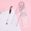 3 Pieces Angle Finder Rulers Goniometer 360 Degree Angle Protractor