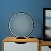 MASIVEL Modern Circle Table Lamp LED Warm Light Nightstand Lamp