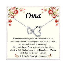 PDTU Gifts for Women, Heart Infinity Sign Necklace for Mum, Grandma, Mother in Law for Mother's Day, Gifts for Mother, Grandmother, Mother-in-Law, Birthday, Christmas, Retirement, Cubic Zirconia