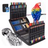 Set De Arte Profesional 145 Lápices Colores Dibujo Kit