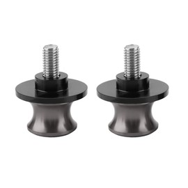 Ausla Swing Arm Spools, 2 Stück 8mm CNC Motorrad Schwingen Bobbins für Hinterständer Stabilität (Ti-Farbe)