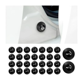 CGEAMDY 30PCS Car Door Shock Absorber, Soundproof Stickers for Door Edge Guard Bumper, Vehicle Shock-Absorbing Gasket Cushion, Anti-Collision Protector Accessories Universal for Most Cars