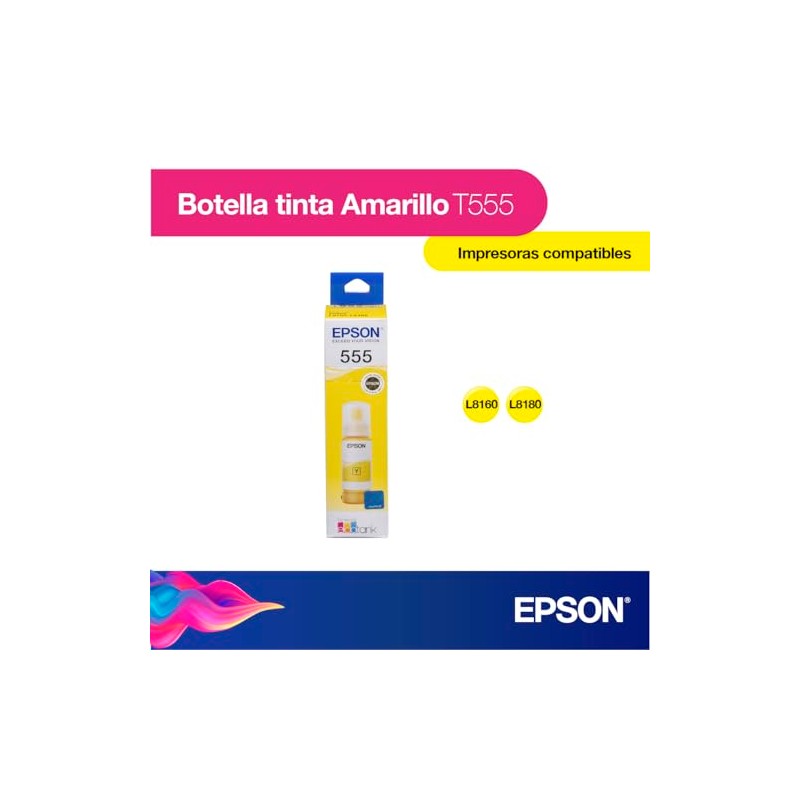Epson Ecofit Botella de Tinta Fotográfica Color Amarillo T555 para