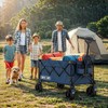 Overmont Ultra-Compact Collapsible Wagon Cart - 200L Portable Folding Wagon