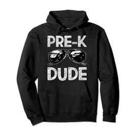 Pre-K Dude Sunglasses Back To School Tshirt For Boys Kids Pullover Hoodie
