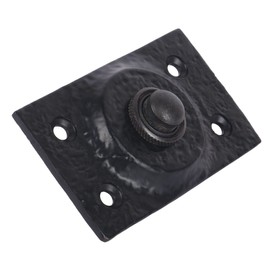 Skandh Iron Doorbell Chime Push Button Black Powder Coated Vintage Decorative Door Bell with Easy Installation 3.06" X 1.80" Inch