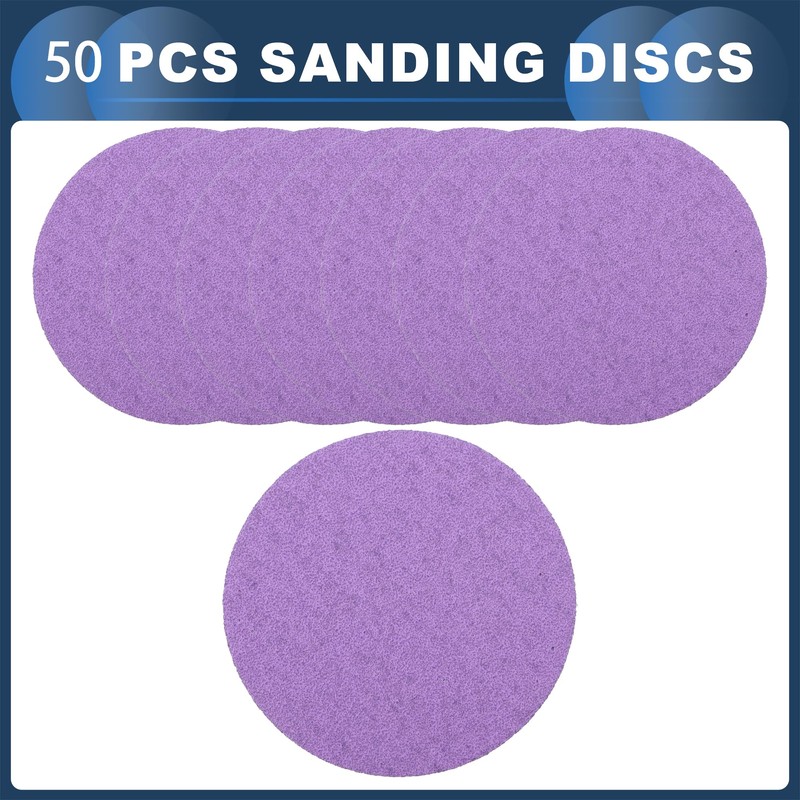 INFINAUTO Sanding Discs, 3inch 80 Grit Automotive Repair Round Hook