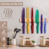 Astercook Knife Set, 12 Pcs Color-Coded Kitchen Knives Set, 6