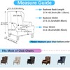 Jusmate Wing Chair Slipcovers 2 Pieces Printed Wingback Chair Covers