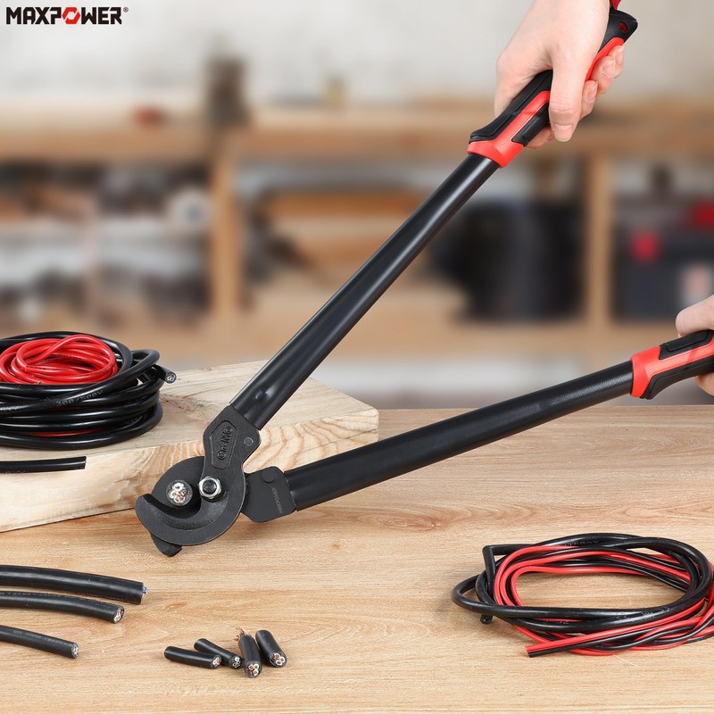 MAXPOWER Cable Cutters, 17-Inch Heavy Duty Cable Cutter for Cutting
