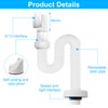 1/4 Inch Siphon, Flexible Drain Hose, 360° Adjustable Siphon with