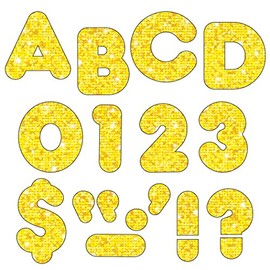 Ready Letters 2 Casual Yellow, Yellow Sparkle