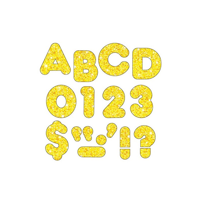 Ready Letters 2 Casual Yellow, Yellow Sparkle