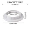 EIHI Pack of 6 Lampshade Reducing Ring Screw Ring E14