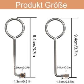 Professional Deadlock Key, Set of 2 Universal Keys for Room Door Lock, Opens Almost Any Door, Door Latch Glider, Door Opening Tool for Deadlock Ofner