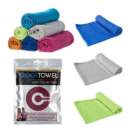 Cool Towel Sports Towel Cooling Towel Cold Towel Cool Scarf (Cool Towel Collection) Ice Towel Gray 20ea