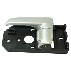 TRQ Front Left Interior Door Handle Silver Drivers Side Compatible with 2007-2009 Kia Spectra Spectra5
