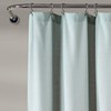 Lush Decor Linen Button Shower Curtain, 72" x 72", Blue