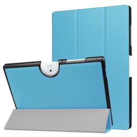 for Acer Iconia One 10 B3-A40 Tablet Cover, Ultra Slim Lightweight Folio Stand Luxury Leather Case for Android 10.1 inch Acer Iconia One 10 (B3-A40) (Light Blue)