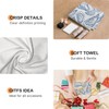Trenstise Blue Coastal Oyster Kitchen Towels, Beach Bathroom Decor, Retro