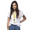 Karteo Lanyard with Carabiner Hook and Buckle Yellow [Pack of