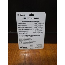 Wan Ho Industrial Bobcat X331 Mini Excavator - Wan Ho 1:50 Scale Diecast Model #6901119 New