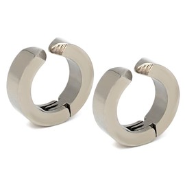 Five Ships, Ear Cuffs, Pair, Titanium, Fake Piercings, With Cross, blk