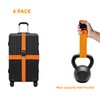 Luggage Straps for Suitcases,4 Pack Travel Belt Suitcase Strap,Adjustable Luggage