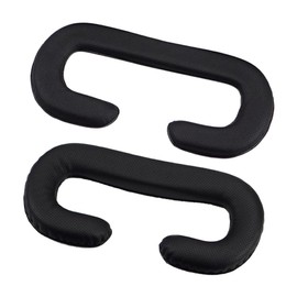 Housoutil 2pcs Pu Leather Vr Eye Cushion Sponge Cushion Compatible Breathable Replacement Pad Easy to Clean for Continuous Gaming