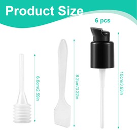 Pack of 4 Replacement Foundation Pump for Bottle, for Estee Lauder Double Wear, Compatible with Mac and Estée Lauder Double Wear Foundation, Plastic Cosmetic Liquid Foundation Makeup Pump Replacement