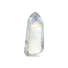 Starborn Angel Aura Quartz Crystal Points, Large - 1 piece, L, Gemstone, quartz, Clear, rainbow, iridescent
