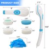 OWIIZI Electric Bath Brush Back Scrubber for Shower, Detachable Long