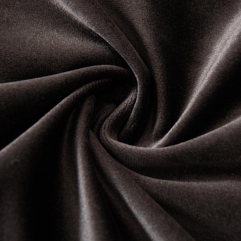 JUSPURBET Solid Coffee Velvet Throw Pillow Covers 40x40 CM Set
