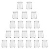 Encheng 7 oz Clear Glass Jars With Lids,Yogurt Container With