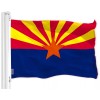 G128 Combo Pack: American USA Flag 3x5 Ft & Arizona