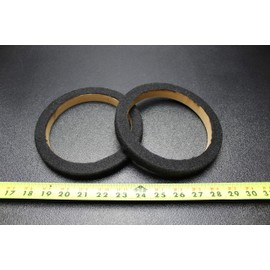2 MDF Speaker Ring Spacer 6 INCH Carpet Wood 3/4 Thick Fiberglass RING-06CBK