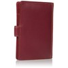 Visconti RFID Blocking Leather Passport Wallet, Red Multi, One Size