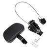 H RUO Adjustable Driver Backrest with Pad Compatible with Harley
