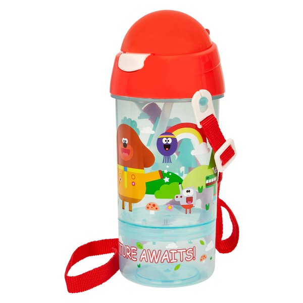 Hey Duggee Snack & Sip Water Bottle & Snack Pot – Reusable Kids 400ml PP Canteen with Straw – Official Merchandise by Polar Gear – BPA Free & Recyclable - School Nursery Sports Picnic