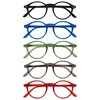 OPULIZE REY Reading Glasses - 5-Pack - Retro Round Frame
