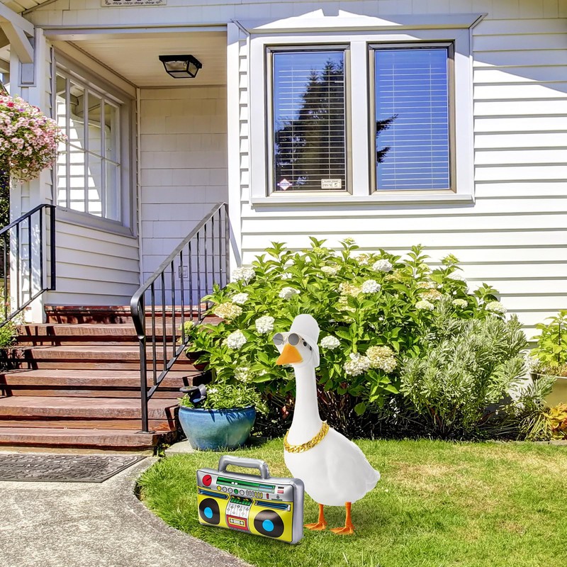 Chicingyou Porch Goose Outfit with Sunglasses for 23'' Porch Statue