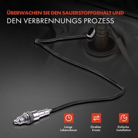 Lambda Sensor Diagnostic Sensor for A1 A3 TT Q2 Leon Ateca Superb III Octavia III Karoq P-a-s-s-a-t A-r-t-e-o-n Golf VII T-R-O-C Polo Golf Alltrack Petrol 2012-2021 234-4992